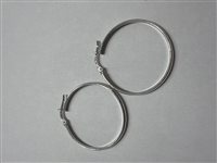 Orecchini Domar Donna Cerchi argento 925 lisci in Argento ORAR-471-280